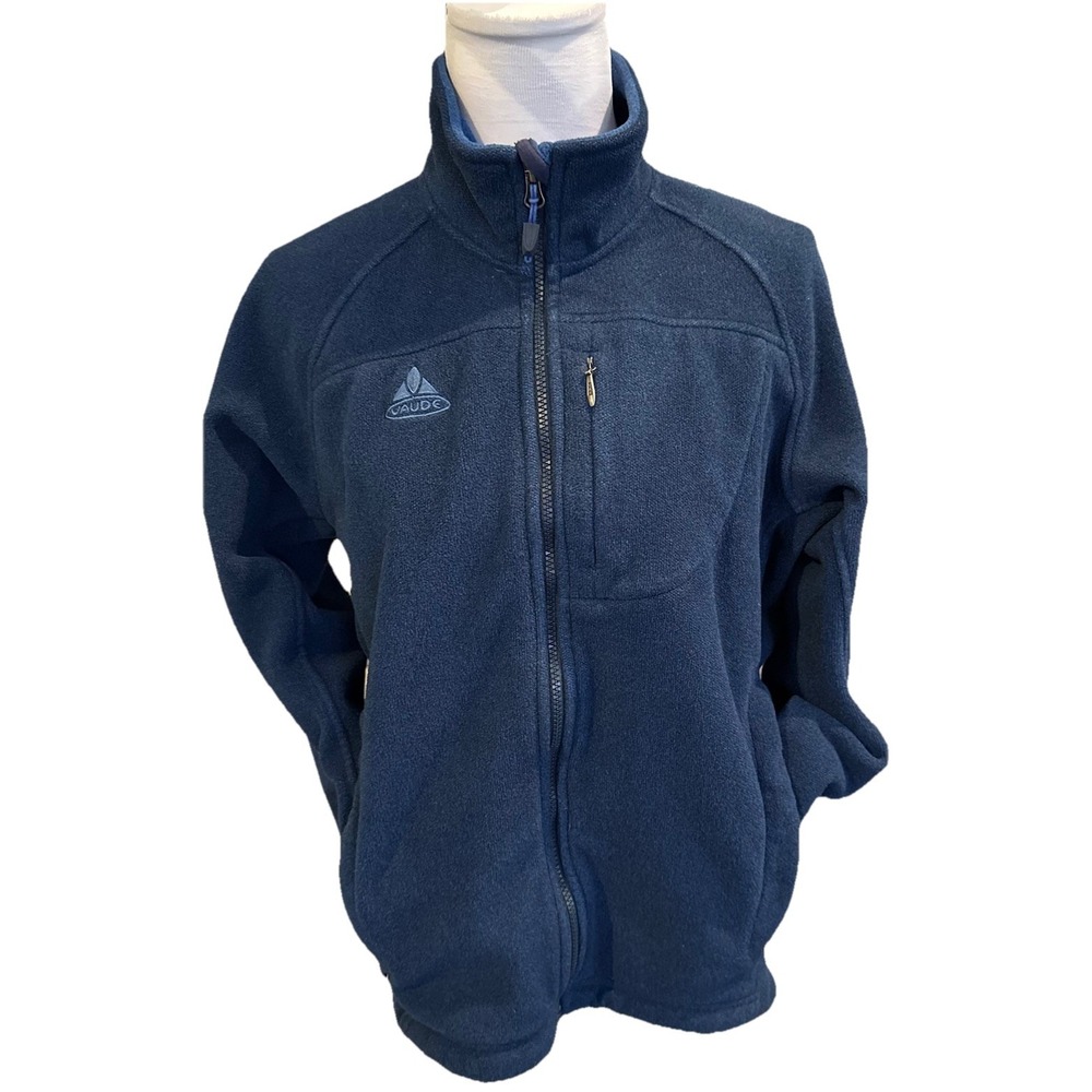 VAUDE Fleece Full Zip Teal Blue Jacket SZ LG Outdoor Polartec Hiking - Picture 13 of 13